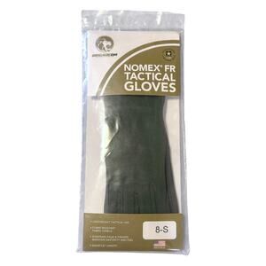 NOS BrigadeQM NOMEX FR Tactical Gloves Green Gauntlet Berry Compliant Sz 8-S
